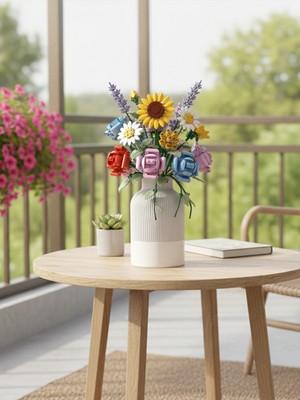 Toynetic 20CM Zen Çizgi – Modern Mimari Tasarım Vazo