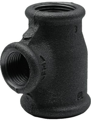 1"x1/2"x3/4" Siyah Inegal Te Trakya Döküm