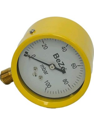 Manometre 0-100 Mbar Q63 1/4 Beze