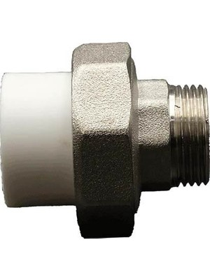 Q40X1 1/4" Pprc Oynar Başlıklı Dış Dişli Rakor Plastherm