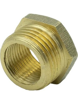 1/2" x 1/4" Sarı Nipel Rediksiyon Standart