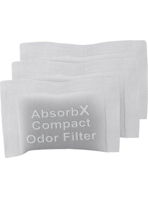 Gees Global Itouchless 3'lü Paket Absorbx, Kokuları Emer, Çöp Koku Giderici, Kompakt Filtreler, 4 Gal ve Daha Küçük Çöp Kovaları Için