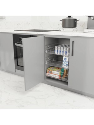 Huzur 450X500X130 Bağımsız Frenli Raylı Çekmece M:500