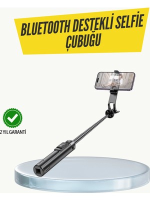 Eco Lounge Bluetooth Selfie Çubuğu –  Katlanabilir, Uzaktan Kumandalı