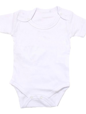 Bebegen Unisex Beyaz Kısa Kollu Body Zıbın