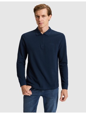 Pierre Cardin Lacivert Slim Fit Basic Sweatshirt 50334013 VR033