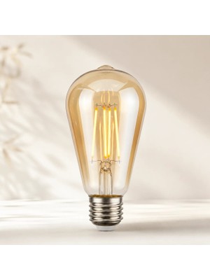 Orbus STA64 LED Filament Ampul 4.8W 540 Lümen E27 Duy Sarı Işık (2700K)