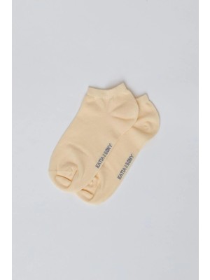 Bony Socks Kadın Pamuklu Patik Çorap Sarı