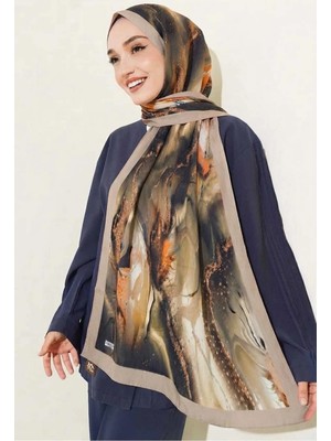 Flora Tekstil Desenli Bambu Kraş Şal