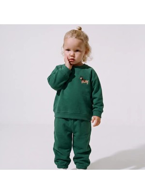 Poala Kids Unisex Çocuk Geyik Desenli Baby Takım