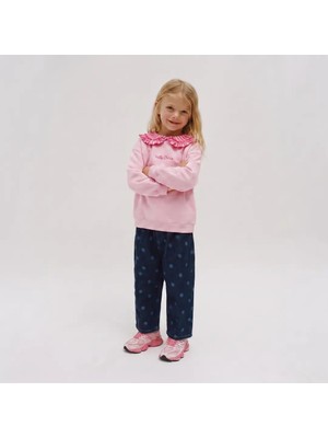 Poala Kids Kız Çocuk Puantiyeli Balloon Jeans
