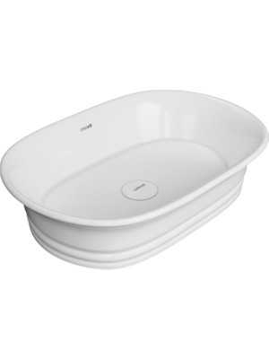 Creavit Tivoli 55 cm Tezgah Üstü Lavabo Beyaz
