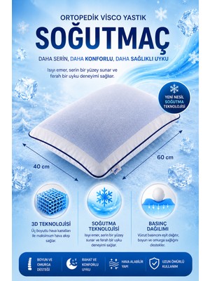 Soğutmaç-Soğutucu Jelli Serinletici Visco Yastık