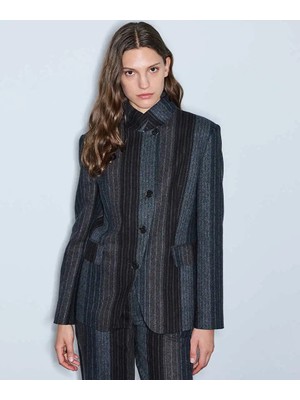 İpekyol Yün Içerikli Çizgili Blazer IW6260106117036