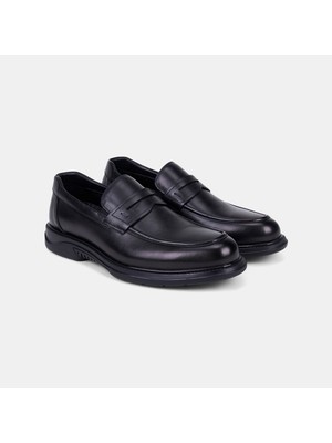 Erkek Siyah Desacomfort Günlük Deri Loafer