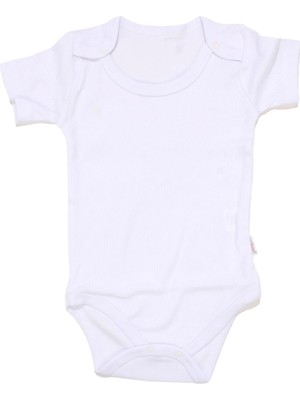 Bebegen Unisex Ekru Raporlu Uzun Kollu Zıbın
