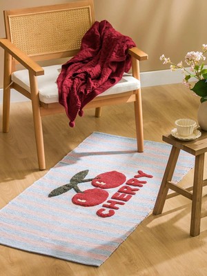 LC Waikiki Karışık Kiraz Baskılı Kilim 70X140 cm  (S6)