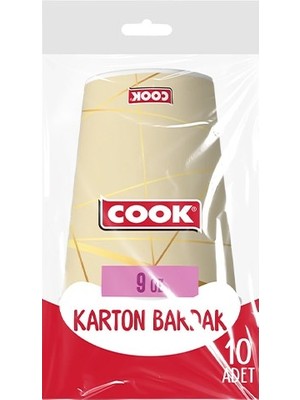 Bezos Kağıt Bardak 9 Oz 10 Lu