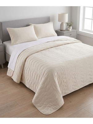 Marla Home Çift Kişilik Pike Takımı | Battal Boy | 220X230 cm | Çok Amaçlı Yatak Örtüsü & Battaniye