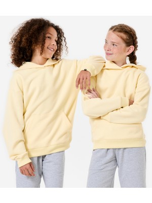 Decathlon Çocuk Oversize Kapüşonlu Sweatshirt - Sarı