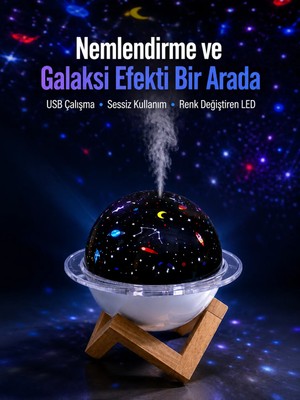Aydogan's Ayd USB Bağlantılı Projektör Işıklı Taşınabilir Mini Hava Nemlendirici ve Aroma Difüzör�