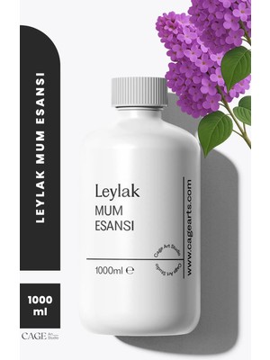 Cage Art Studio Leylak Mum Esansı 1000 ml - Yüksek Kalite Mum Koku Esansı, Soya Wax ve Parafin Uyumlu