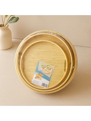 Aydogan's Ayd Bambu Ahşap Yuvarlak Tepsi Seti 30/35/38 cm (3'lü)