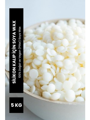 Cage Art Studio Silikon Kalıplara Özel %100 Doğal Soya Wax 5 kg - Boncuk Şeklinde Organik Soya Wax