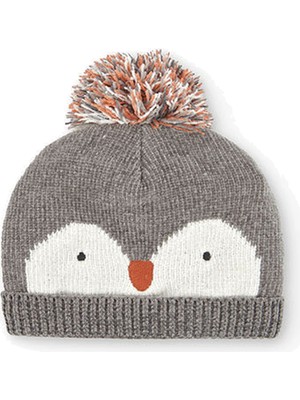 Boboli Penguen Desenli Şapka Xxs-S Gri