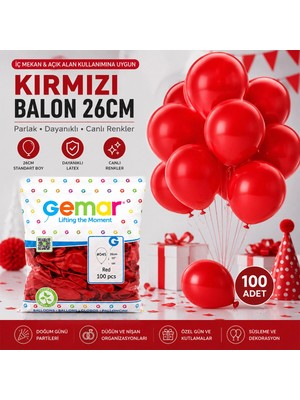 Eco Lounge Iç Mekan - Kırmızı Balon 10 Inc - 26CM - 100PCS BX40