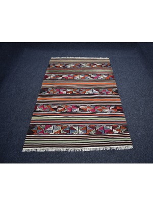 Zehra Abla Halı El Dokuma Benzersiz Balıkesir Kepsut Yörük Yün Cecim Kilim 7417