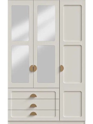 Aydınev Atlantik Mdf 3 Kapaklı Dolap