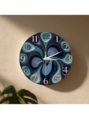 🕒 Bohem Modern Duvar Saati ✨ Sessiz Mekanizma 🎨 Camsız Mdf Dekoratif Salon, Mutfak ve Oturma Odası Saati 33CM