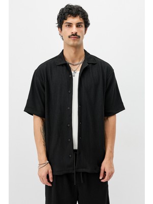 Fitilli Oversize Gömlek