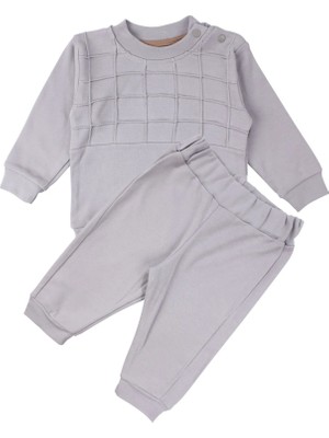 Bebegen Erkek Bebek Gri Clothing Armalı 2'li Takım