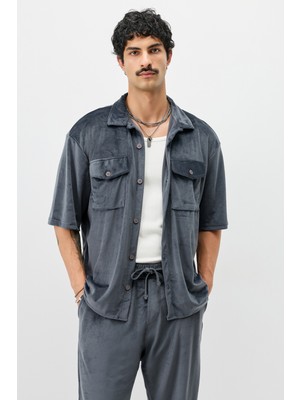 Fitilli Oversize Gömlek