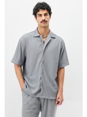 Fitilli Oversize Gömlek
