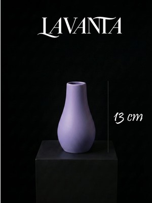 Canseb Elegance Premium - 13CM Boyunda - Dekoratif Kuru Çiçek Vazosu - El Boyaması Işçilik