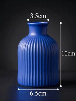 Canseb Elegance (Mermer Tozu Içerir) - 10CM Mini Vazo - Renkli - El Boyaması Işçilik - Elegance Seri