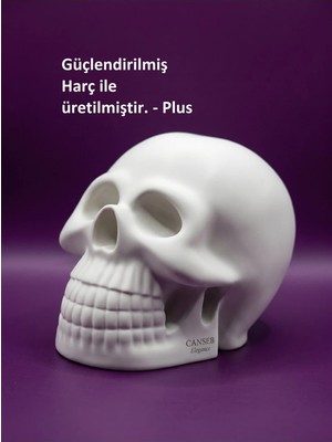 Canseb Elegance 10CM Kuru Kafa Heykeli - Dekoratif Obje Biblo
