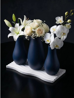 Canseb Elegance Elegance Serisi - Dörtlü Vazo Set - Renkli - Dekoratif Set - (Çiçekler Dahil Değildir)