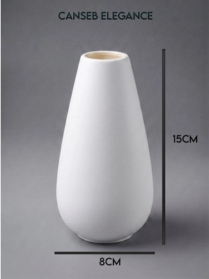 Canseb Elegance Modern Vazo - El Boyaması Işçilik - Premium - ( Ölçüler: 15 x 8 x 3 cm )