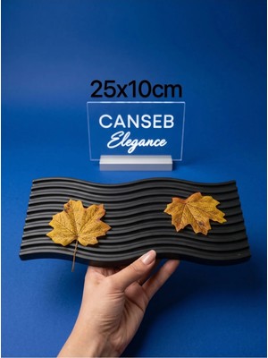 Canseb Elegance Velvet Line Tray - Dekoratif Tepsiler - Sunumluklar - Tabaklar