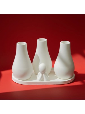 Canseb Elegance 5li Minik Çocuk Dekor ve Vazo Set - Ekonomik Seri