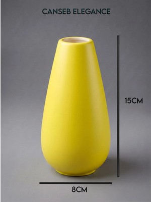 Canseb Elegance Modern Vazo - El Boyaması Işçilik - Premium - ( Ölçüler: 15 x 8 x 3 cm )