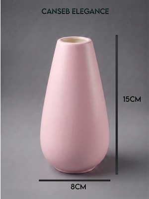 Canseb Elegance Modern Vazo - El Boyaması Işçilik - Premium - ( Ölçüler: 15 x 8 x 3 cm )
