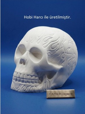 Canseb Elegance 10CM Alev Desenli Kuru Kafa Heykeli