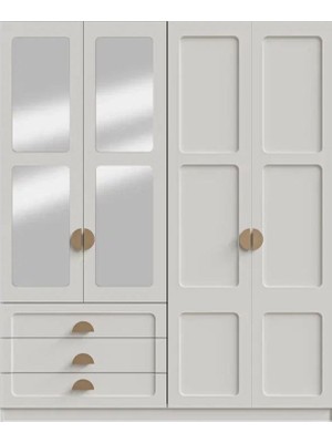 Aydınev Atlantik Mdf 4 Kapaklı Dolap