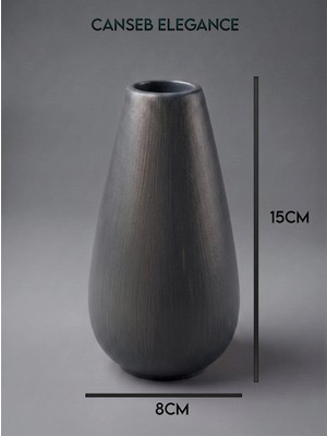 Canseb Elegance Modern Vazo - El Boyaması Işçilik - Premium - ( Ölçüler: 15 x 8 x 3 cm )