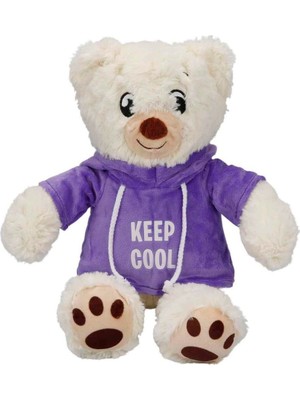 Akıllı Bayi Kapşonlu Peluş Ayı 30 Cm.